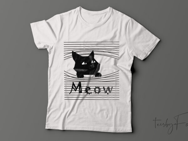 The meow masterpiece t-shirt design.