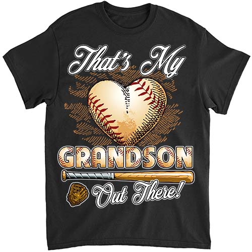That_s My Grandson Out There Baseball Grandma Mother_s Day T-Shirt ltsp png file