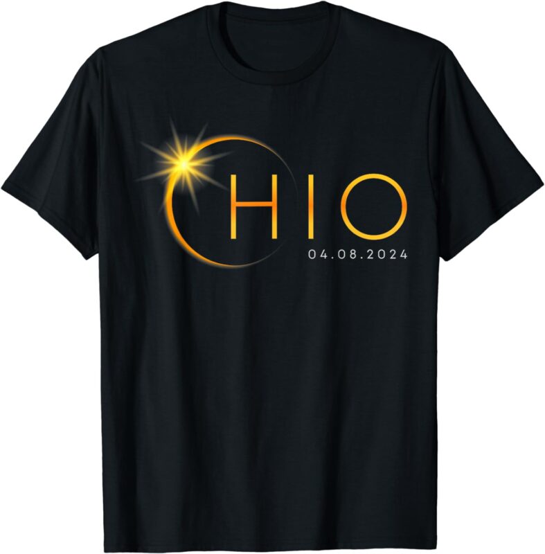 Total Solar Eclipse 2024 State Ohio Totality April 8 2024 T-Shirt