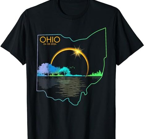 Total solar eclipse 2024 state ohio totality april 8 2024 t-shirt