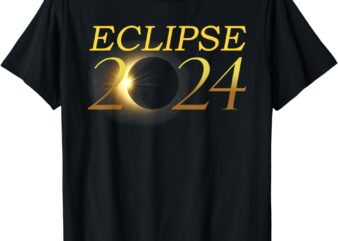 Total Solar Eclipse Design For Men Women Solar Eclipse 2024 T-Shirt