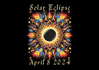 2024 Sun Totality April 8th America Png