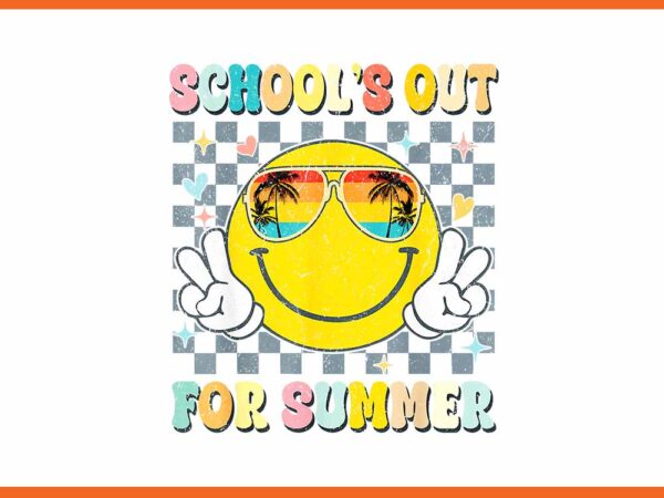 Last day of school schools out for summer png t shirt vector graphic