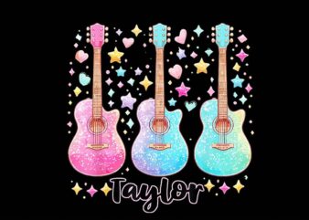 Retro Taylor First Name Personalized Groovy 80’s Pink PNG