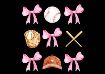 Baseball Mom Coquette Mother’s Day PNG, Baseball Mama PNG