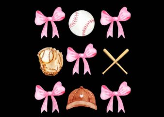 Baseball Mom Coquette Mother’s Day PNG, Baseball Mama PNG