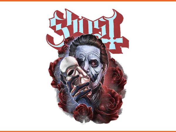 Ghost  revealed png t shirt design template