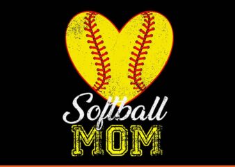 Softball Mom SVG t shirt template vector