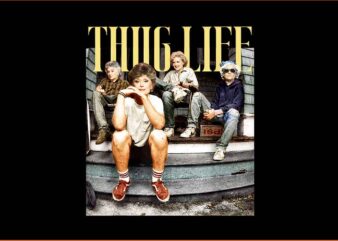 Golden Thug Life 80’s TV Sitcom PNG t shirt design template