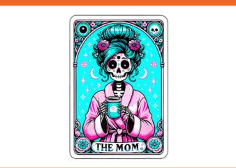 The mom tarot card skeleton png