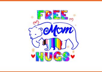 Free Mom Hugs Bear PNG