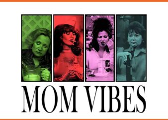 Mom Vibes Vintage Retro PNG