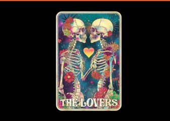 The lovers skeleton tarot romantic gothic flower mystical png