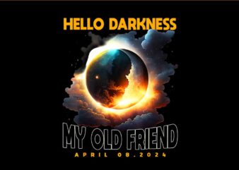 Hello Darkness My Old Friend April 8 2024 Png