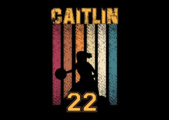 Caitlin Basketball 22 Svg, Caitlin 22 Svg t shirt vector file