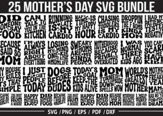 Mother’s Day SVG Bundle, Women’s Day Bundle SVG t shirt designs for sale
