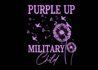 Purple Up Military Child Png