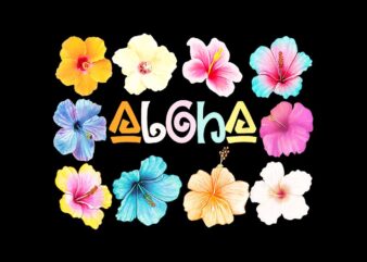 Hawaiian aloha hibiscus flower png, hawaii surfer beach png