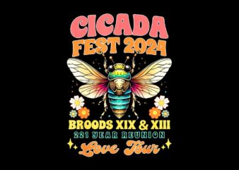 Entomology cicada fest 2024 broods xix & xiii png