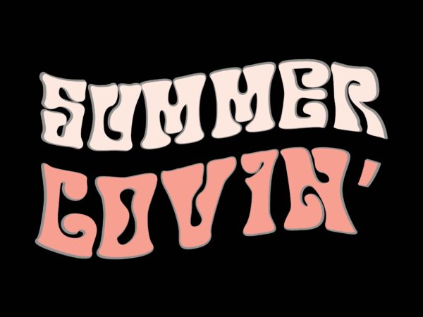 Summer lovin’ t shirt template vector