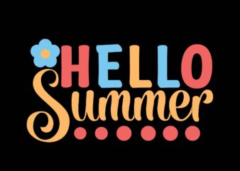 Hello Summer graphic t shirt