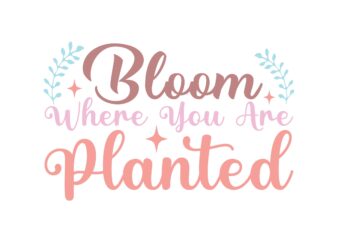 Bloom Where You Are Planted