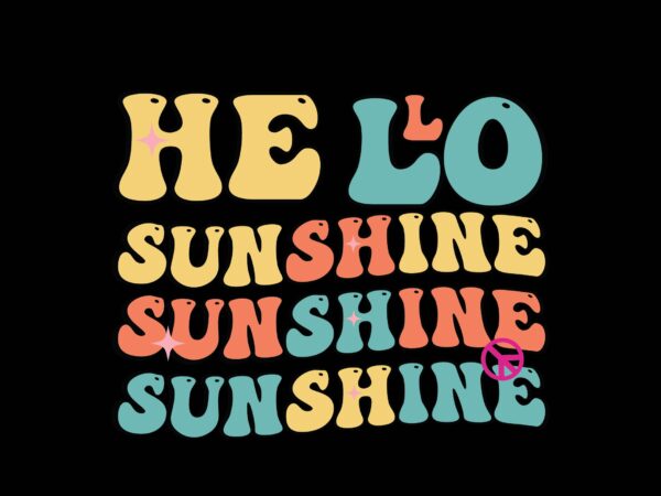 Hello sunshine graphic t shirt