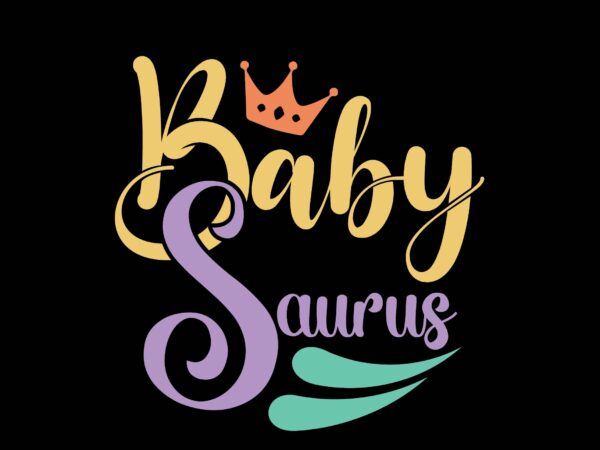 Baby saurus t shirt template