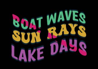 Boat Waves Sun Rays Lake Days