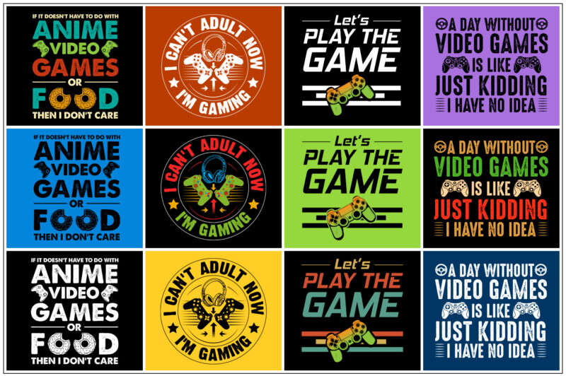 Video Game,Video Game TShirt,Video Game TShirt Design,Video Game TShirt Design Bundle,Video Game T-Shirt,Video Game T-Shirt Design