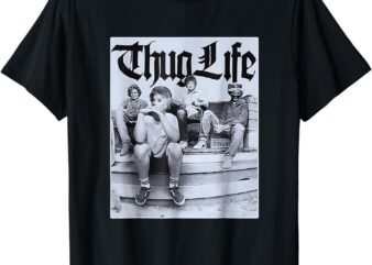 Vintage Girls Golden Thug Life 80’s Retro T-Shirt