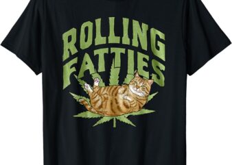 Vintage Rolling Fatties Cat Retro Kitty Kitten Meow MenWomen T-Shirt