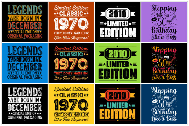 Vintage T-Shirt Design Bundle