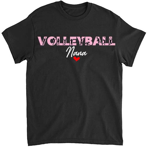 Volleyball Nana Grandma Mama Happy Mothers Day T-shirt ltsp png file