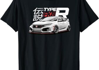 White Fk8 Civic – JDM Type R T-Shirt