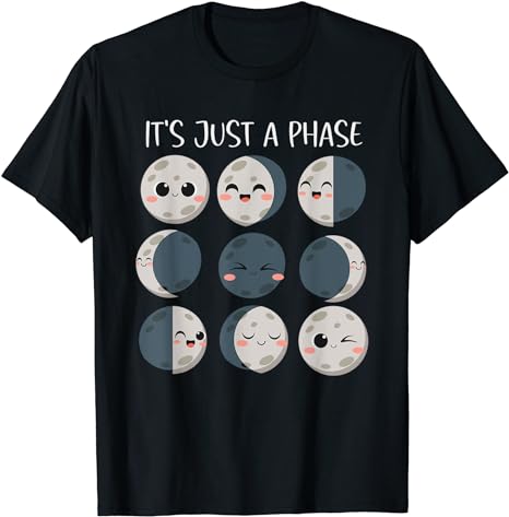 Women Science Teacher Moon Phases Scientist Back To School T-Shirt