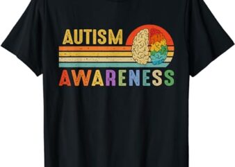 World Autism Awareness Neurodiversity Autistic April Sunset T-Shirt