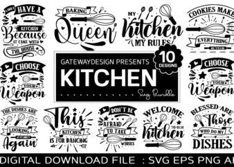 Kitchen svg bundle/funny design