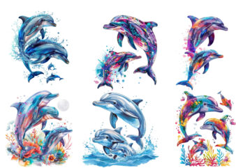 Watercolor Dolphin Clipart,Digital Illustration Dolphins,Illustration Dolphin,Dolphin Transparent,Dolphin Sublimation,Dolphin Waterslide,Bab