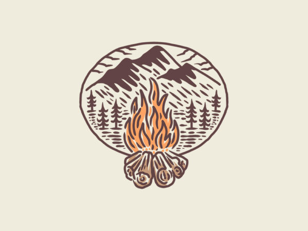 Bonfire t shirt template