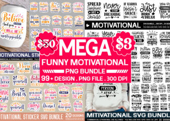 Funny motivational bundle , sticker bundle, vintage svg bundle , free designs