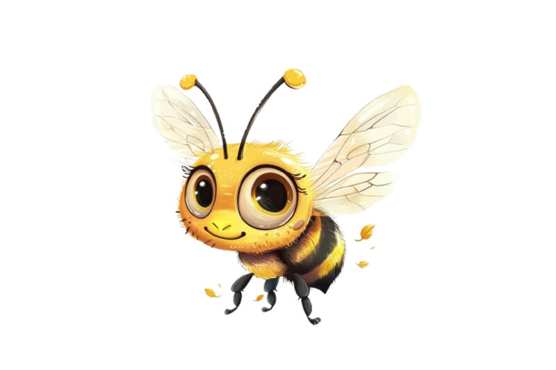 cartoon little Cute Bee Sublimation Clipart