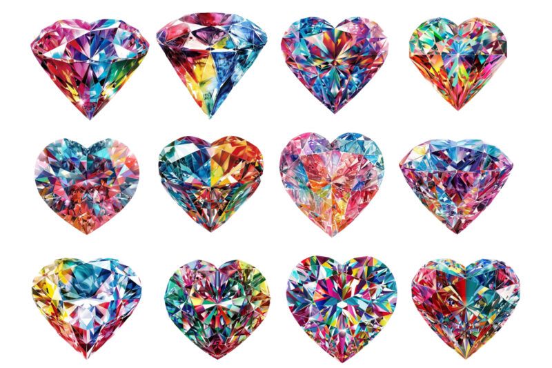 Love Diamond sublimation Clipart