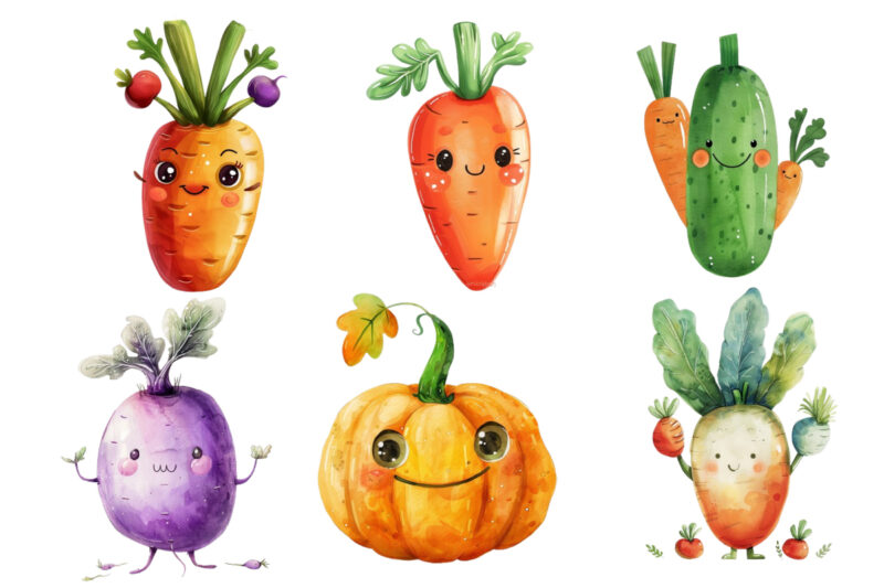 cute Vegetable Clipart