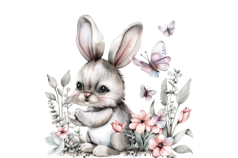 Animal Spring watercolor Sublimation
