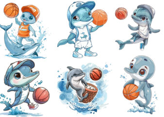 baby dolphin basketball player