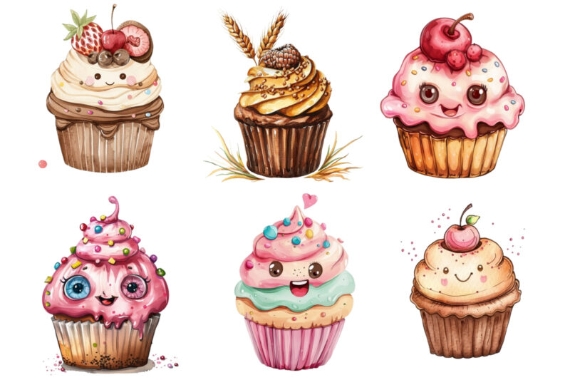 Cute Millet in Cupcake Sublimation