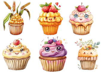 cute millet in Cupcake Sublimation