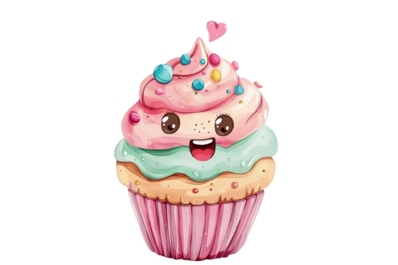 Cute Millet in Cupcake Sublimation