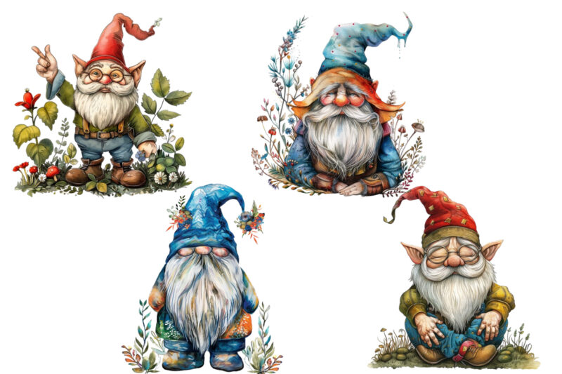 Funny Gnome Clipart